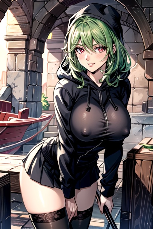 Volumetric Lighting, Skindentation, Standing Hentai AI Porn