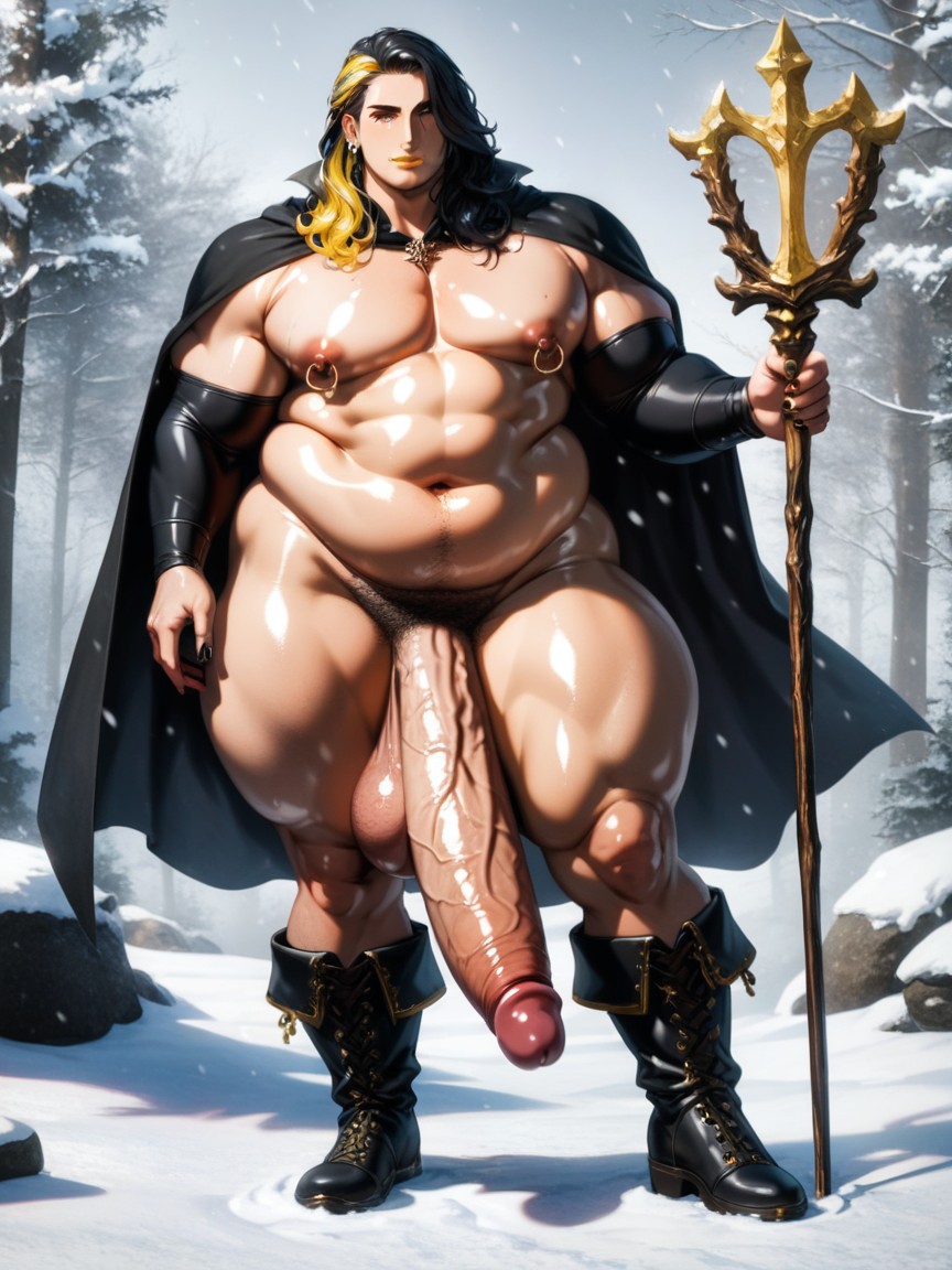 Shiny Skin, Penis Bigger Than Body, Yellow Lipstick Porno IA Gay