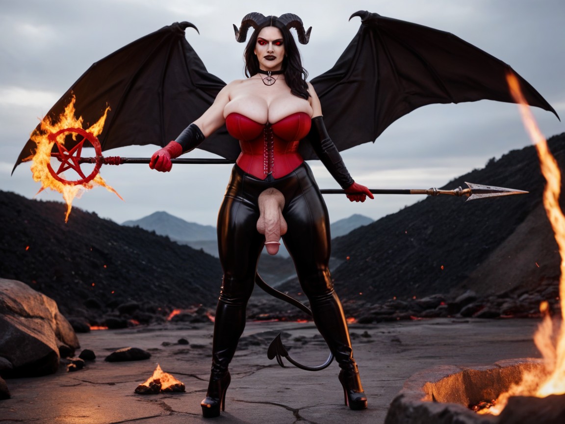 Black Wide Angel Wings, 50+, Fit Shemale AI Porn