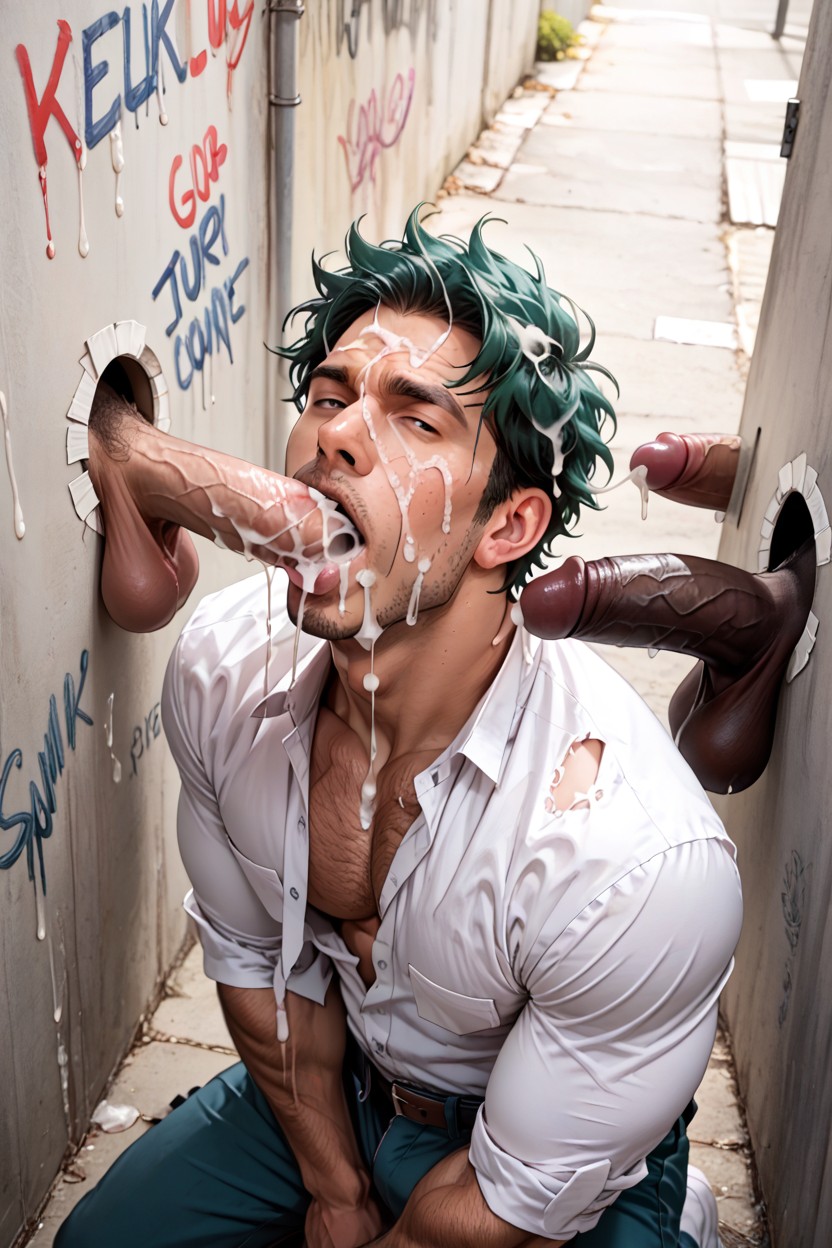 Alley, Gloryhole, Jerking Off AI同性戀黃片