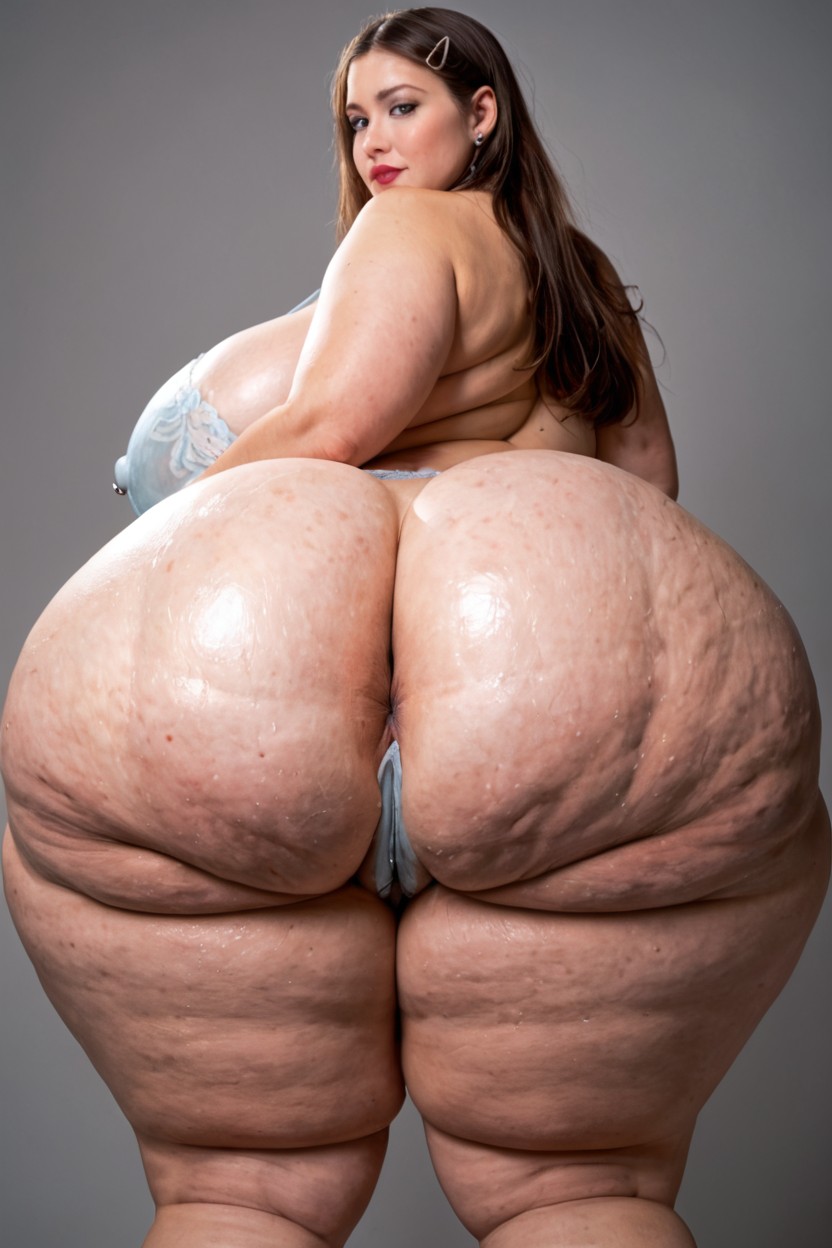 Huge Ass, Hyper Thighs, Naked BBW AI Porn