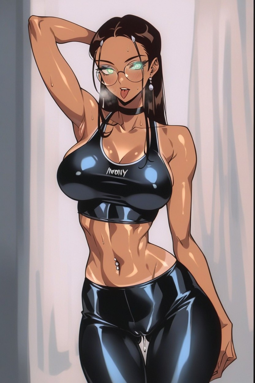 Night, Black Choker, Eyeliner Hentai AI Porn
