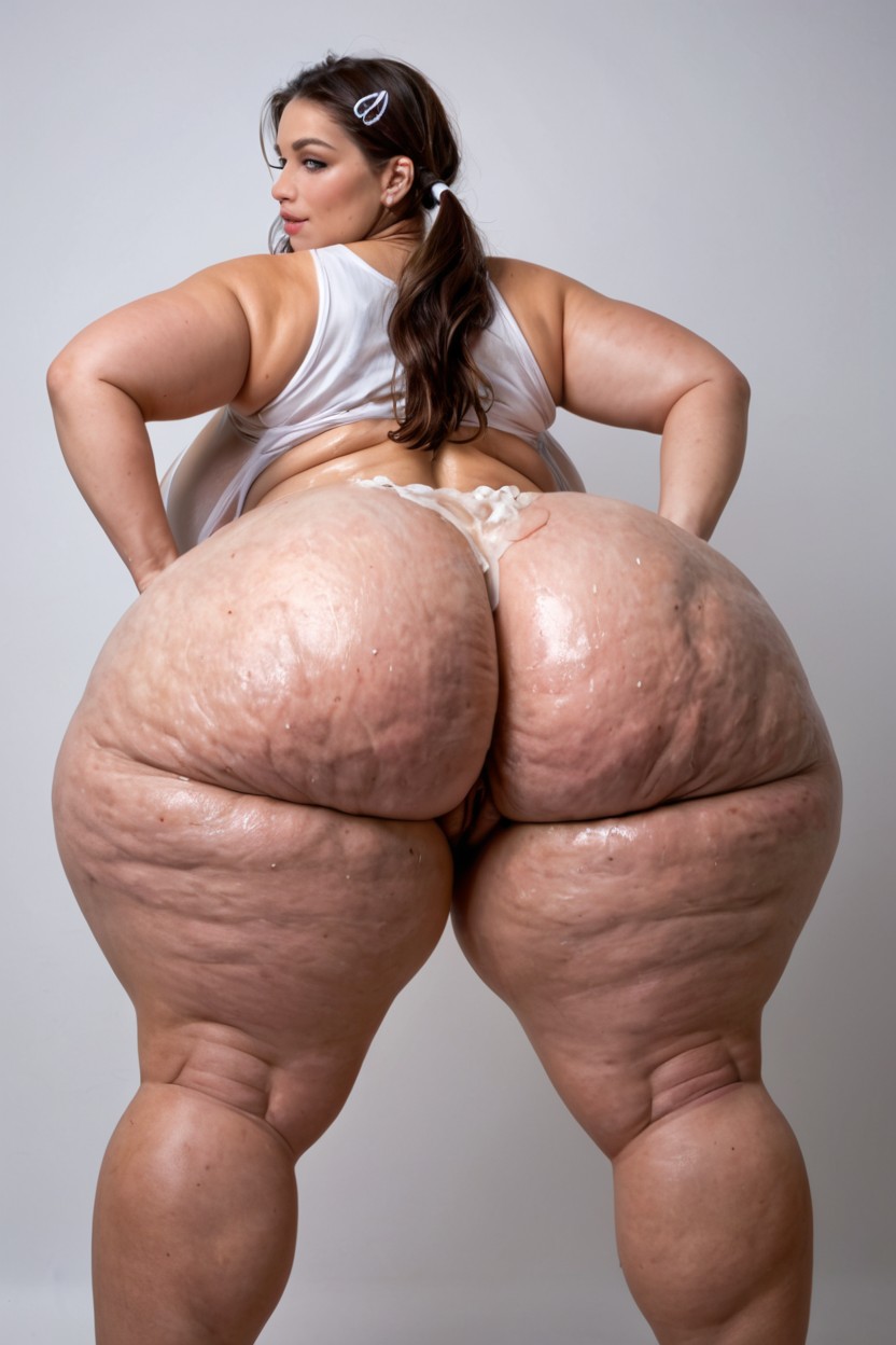 Fat Vulva, American, Round Pretty Face BBW AI Porn
