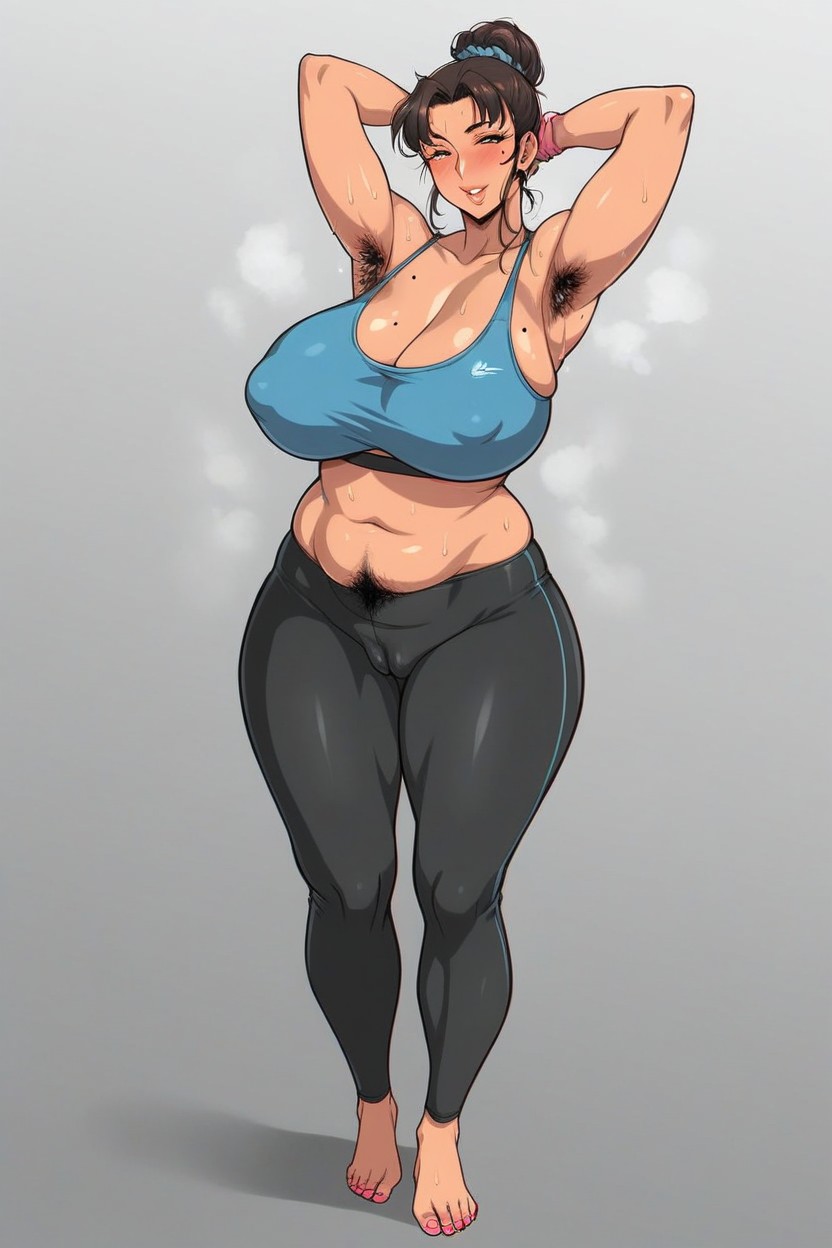 Solo, Sweat, Standing Hentai AI Porn