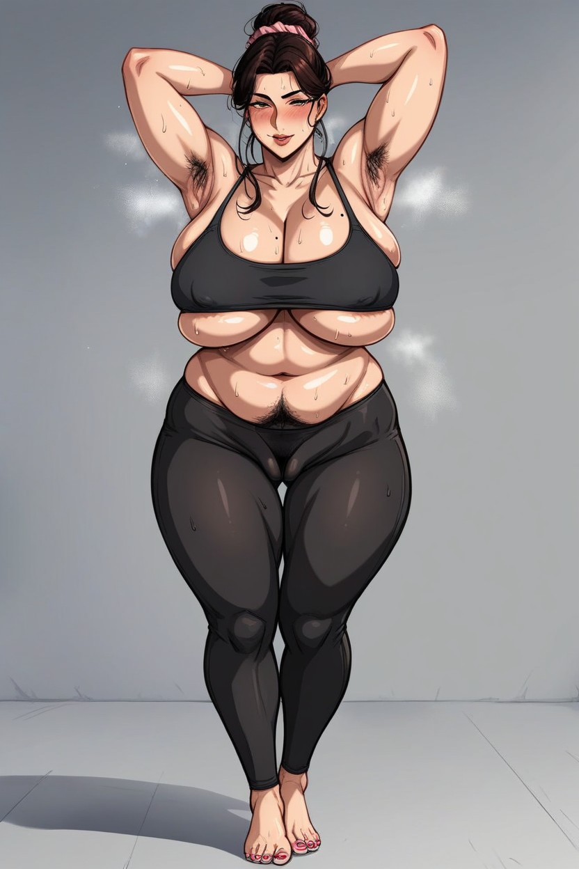 Sideboob, Nail_polish, Thighs Hentai IA