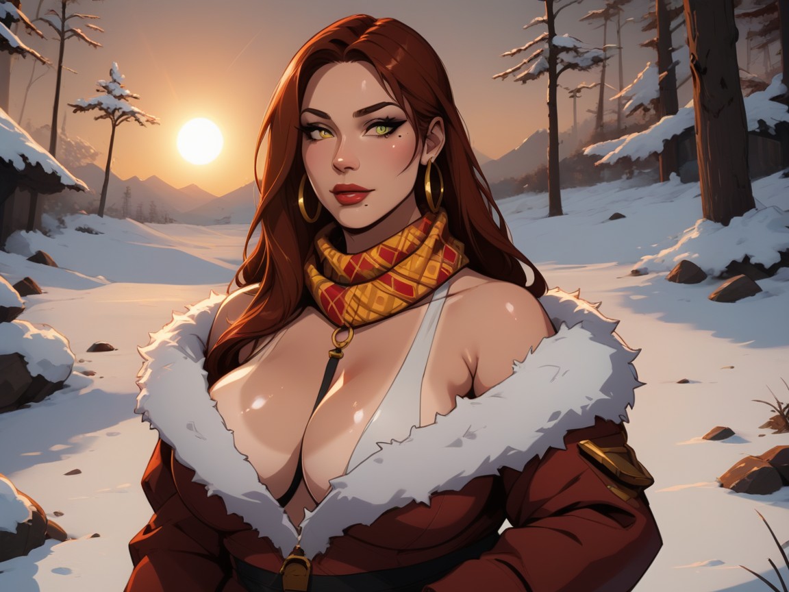 Wide Long Shoulders, Light Tan Skin, Compact Hip Length Chest Wider Than Hips Latina AI Porn
