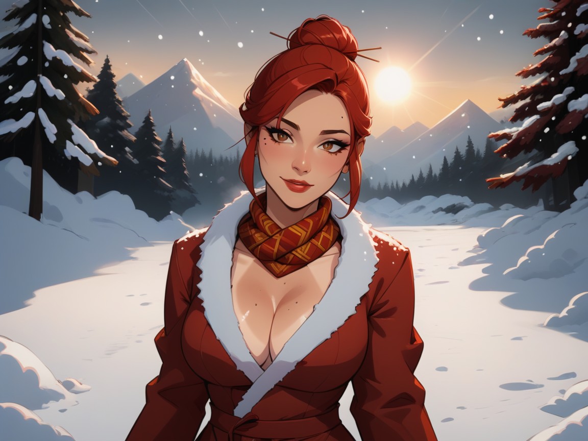 Long Torso Height, Wide Chest, Snow Latina AI Porn