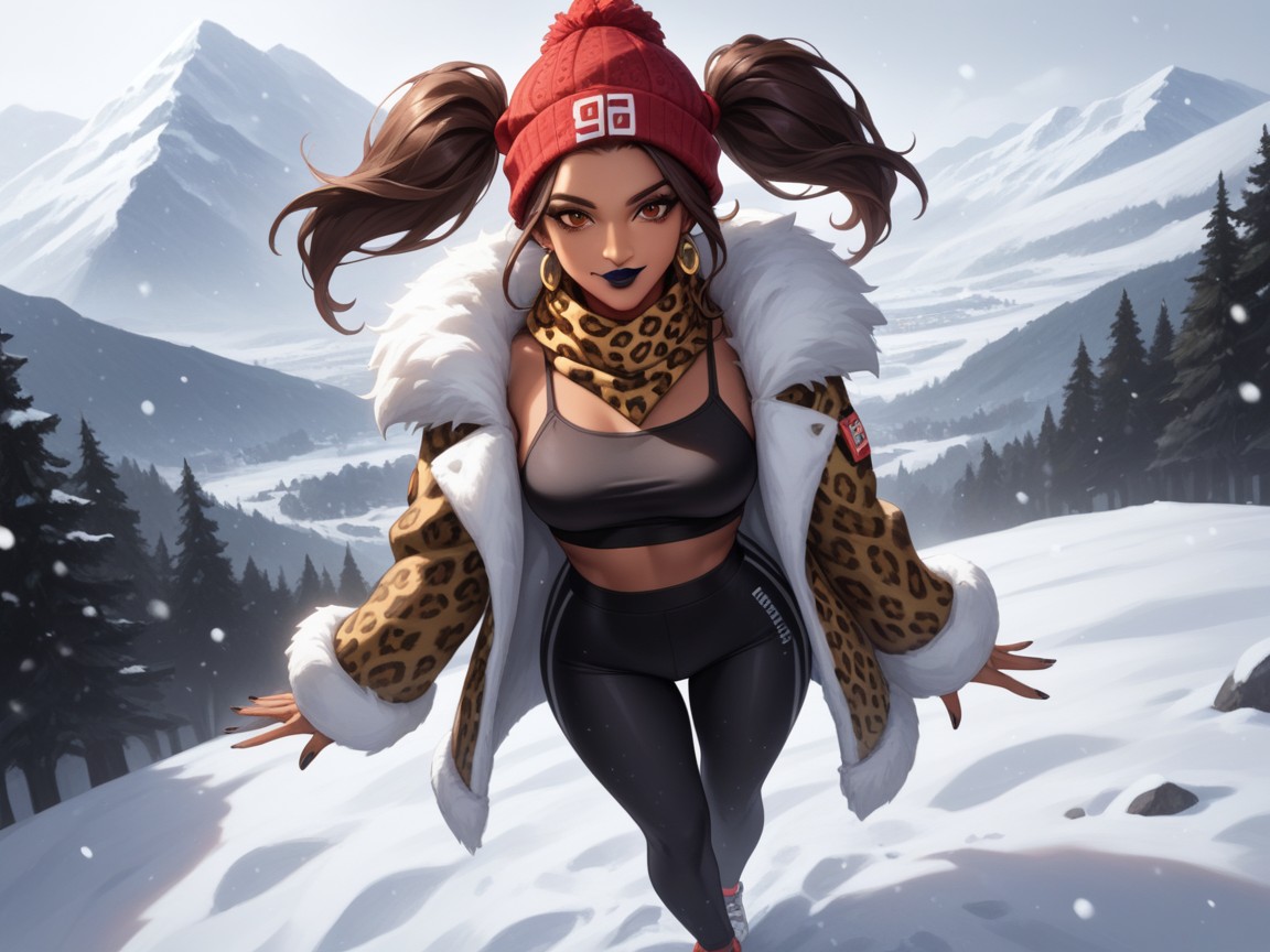 Hips Wider Than Shoulders, Brown Eyes, Snatched Waist Hentai AI Porn