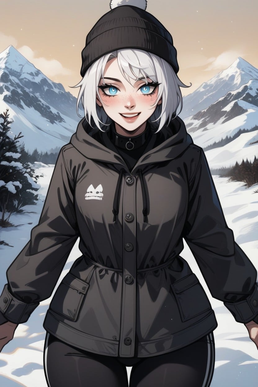 Stomach Piercing, Embarrassed , Snow Hentai AI Porn