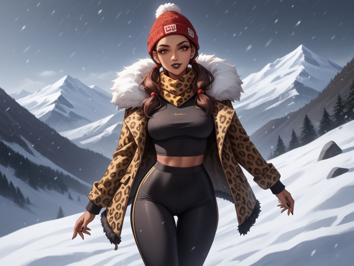 Scarf, Beanie, Ski Trip Hentai AI Porn