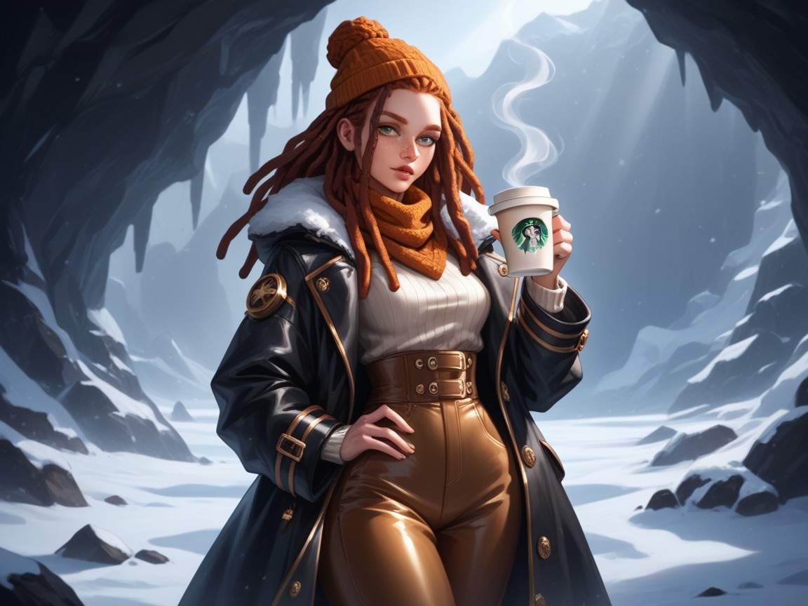 Freckles On Breasts, Gold Beanie, Cave Location Hentai AI Porn