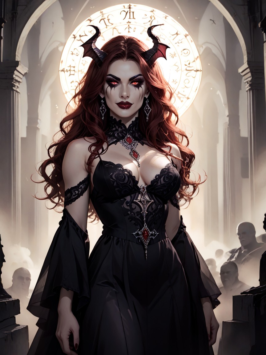 Gothic Style, Sensuality, Jewelry AI Porn