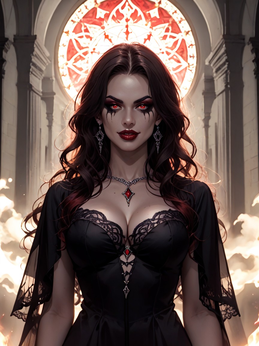 Mystery, Succubus, Dramatic Lighting AI Porn