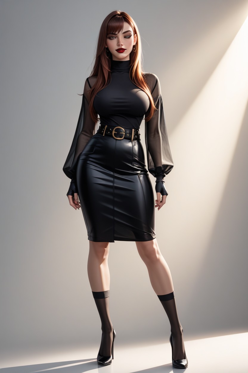 Straight, Hard Light, Long Legs Shemale AI Porn
