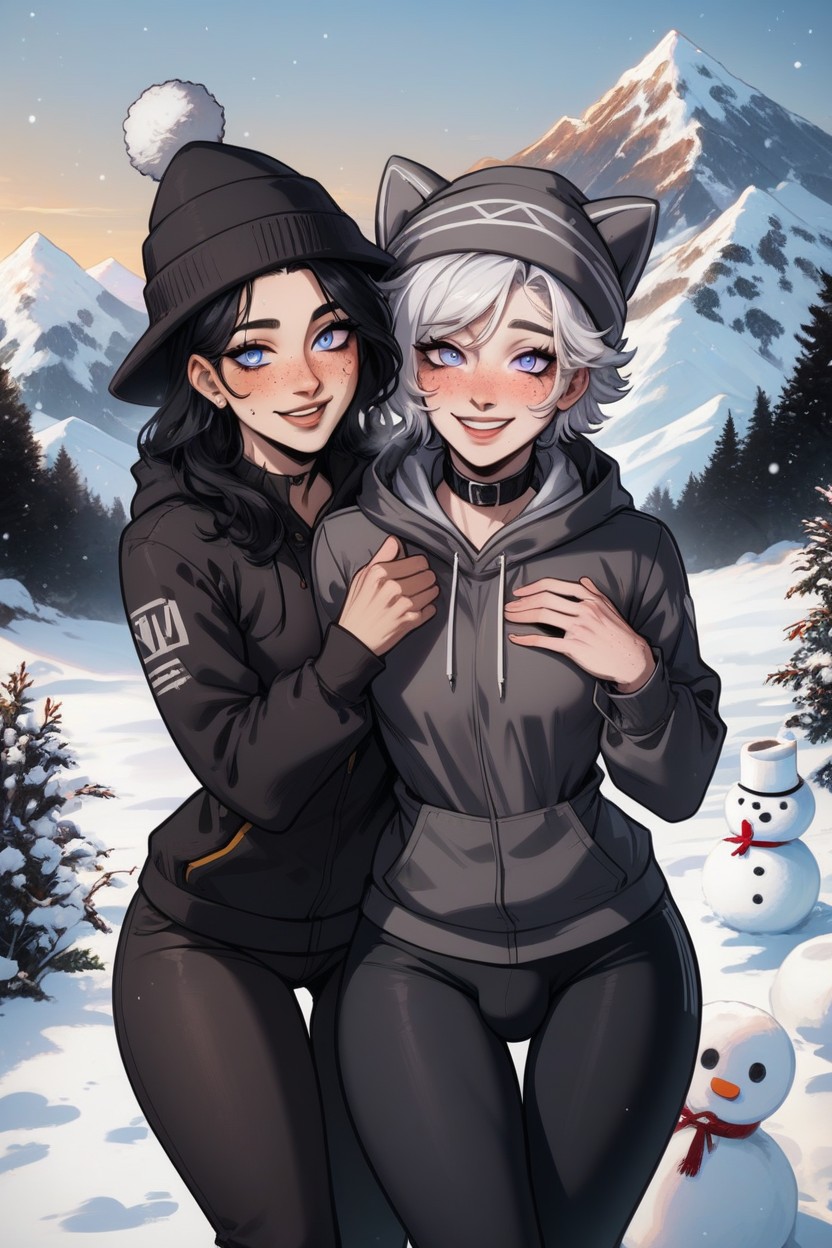 Happy, Most Detailed Face, Wide Hips Hentai AI Porn