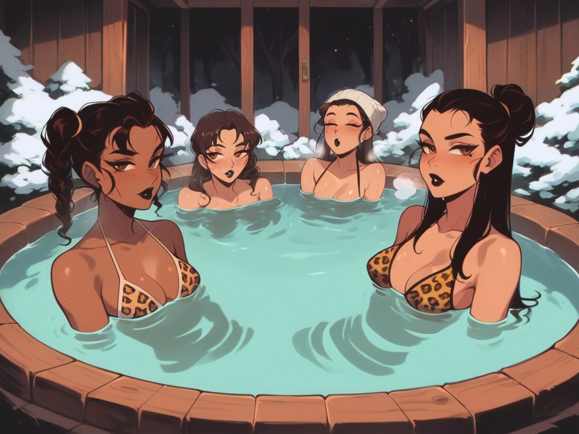 Dark Skin Brown, Flower Crown, Saturated Colors Hentai AI Porn
