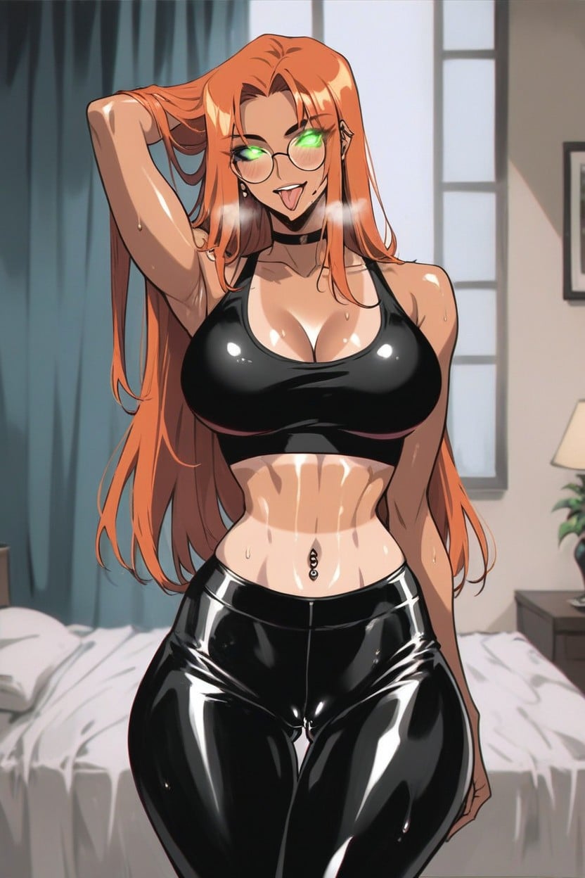 Japanese, Thigh Gap, Black Choker Hentai AI Porn