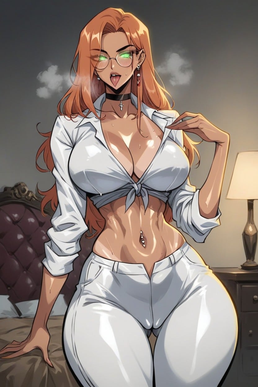Skinny, Oiled Skin, Extreme Stached Waist Hentai AI Porn