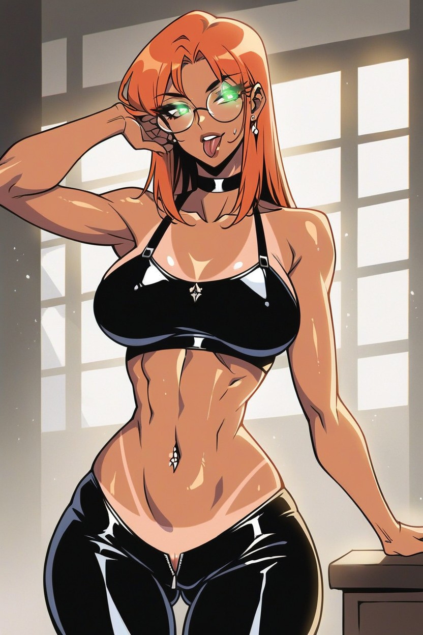 Massive Ass, Green Eyes, Extreme Stached Waist Hentai AI Porn