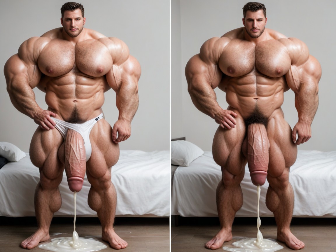 Biggest, Hyper Girth, Hyper Muscle AI Gay Porn