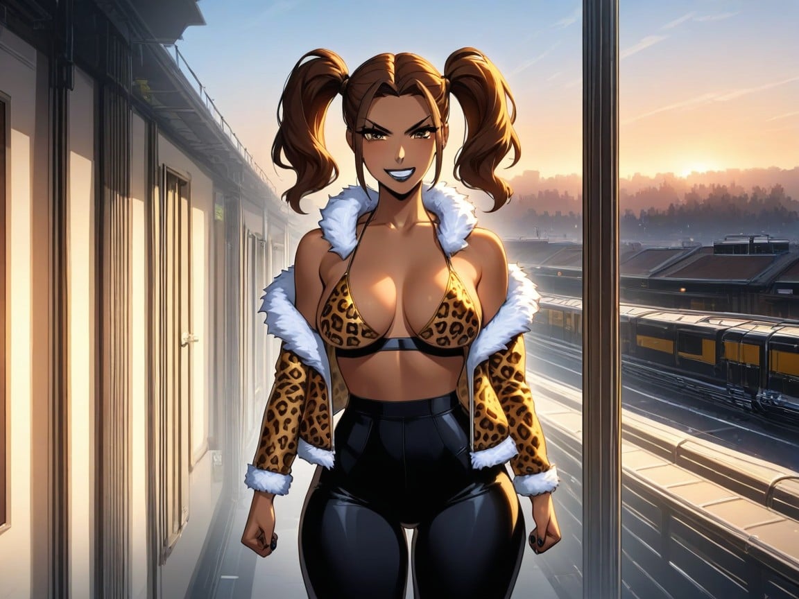 Cinematic, Low Torso Height, Tight Breasts Latina AI Porn