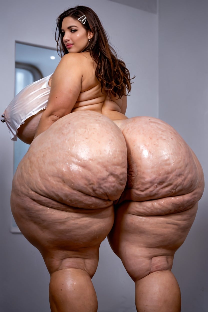 Puffy Areola, Flabby Waist, Massive Bbl BBW AI Porn