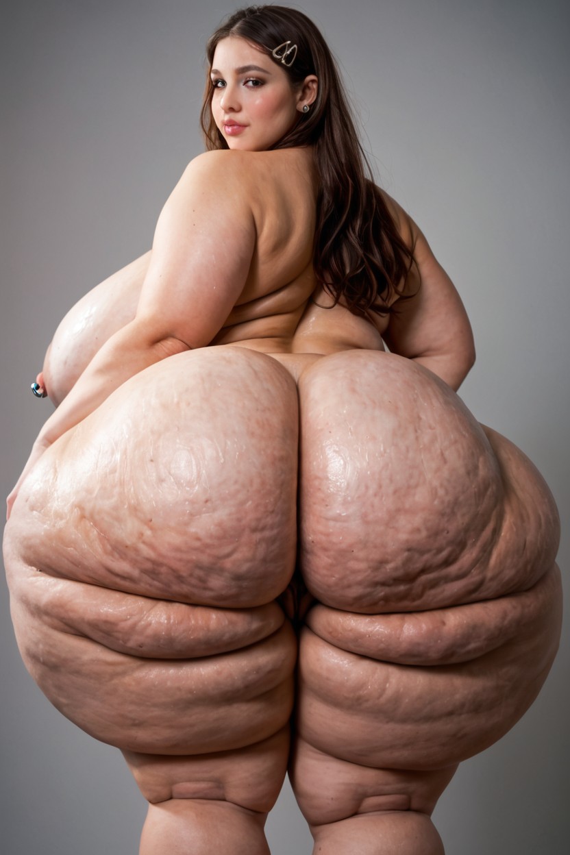 Thick Thighs, Fake Ass Implants, Rounded Ass BBW AI Porn