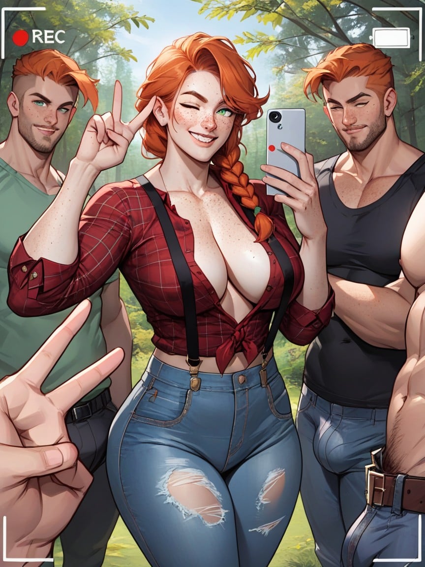 Cleavage, Smug, 18+ Hentai AI Porn