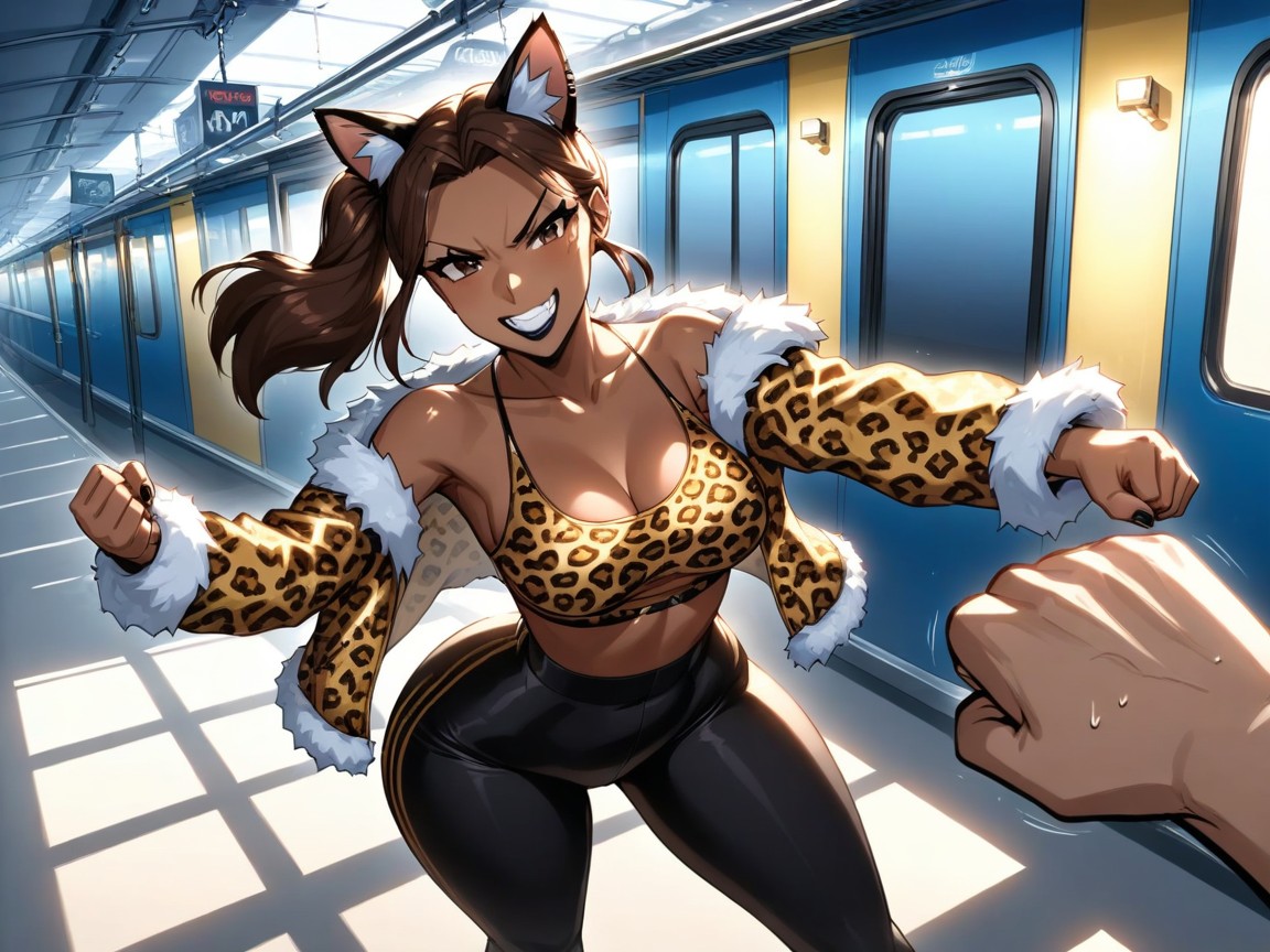 Fist Bump, One Woman, Angry Hentai AI Porn
