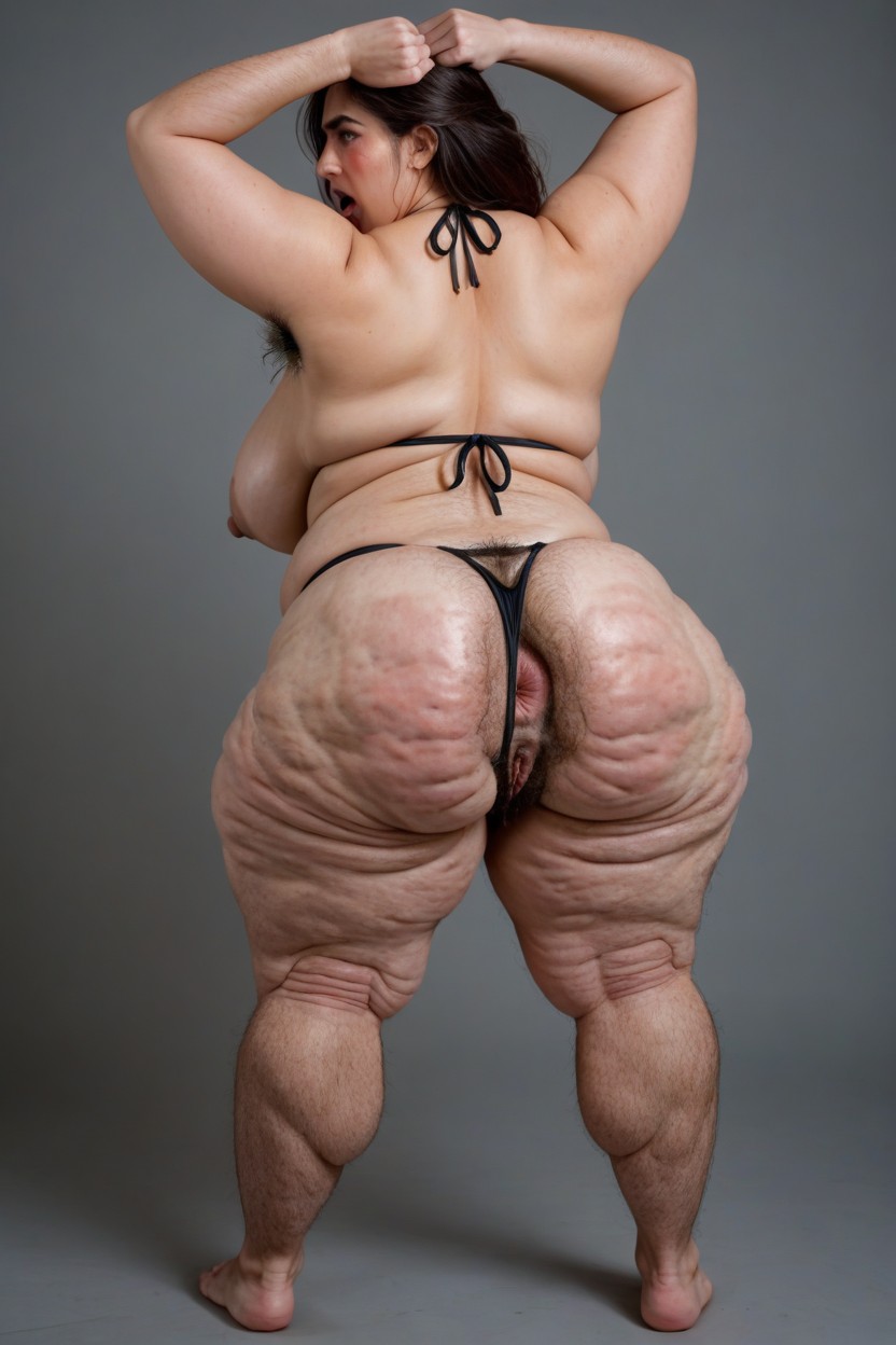 18+, Arms Up, Sad BBW AI Porn