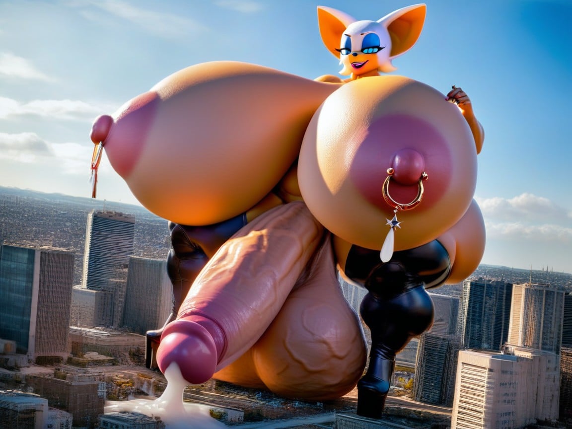 Giantess, Gigantic Futa, High Heel Boots Porno IA Furry
