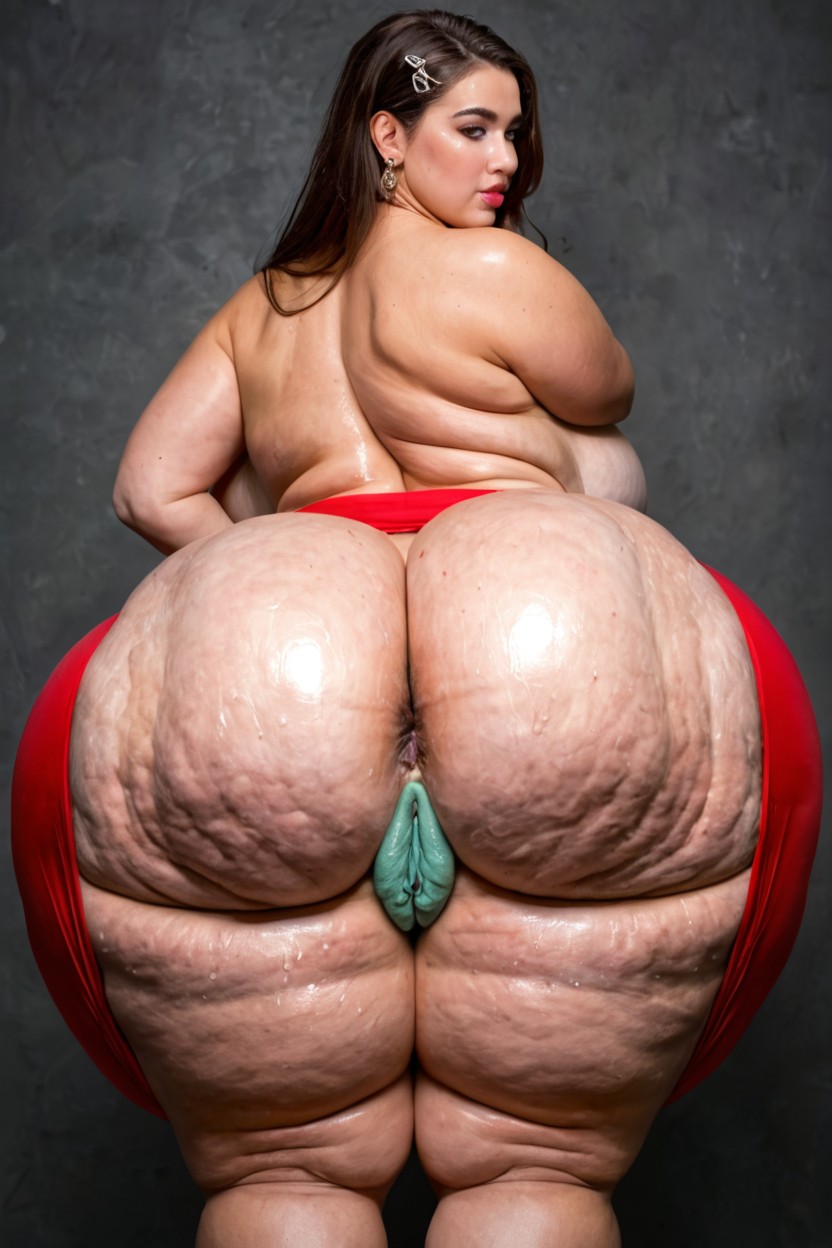 Rounded Ass, Light Skinned Woman, Asking Viewer To Sniff Her Massive Fake Ass Stinky Ass BBW AI Porn