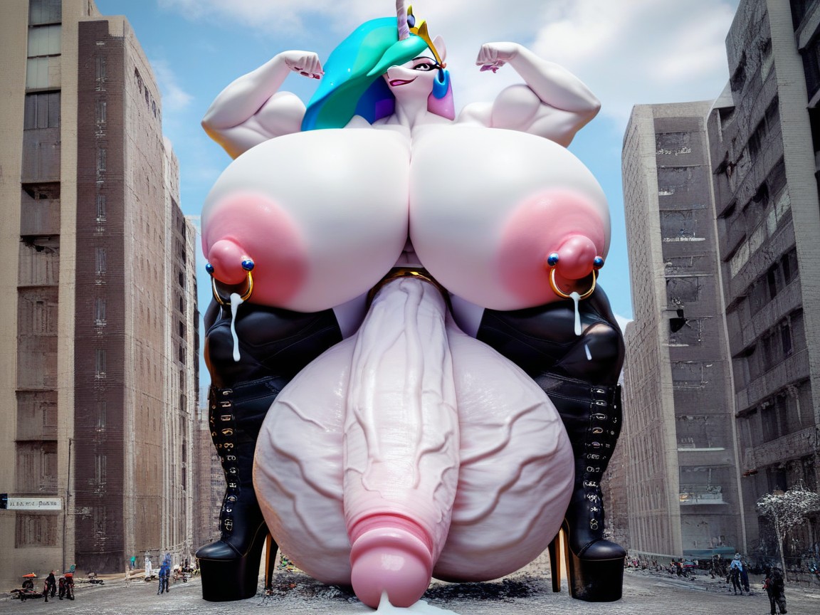 Gigantic Breasts, Massive Huge Swollen Balls, Evil Grin Porno IA Furry