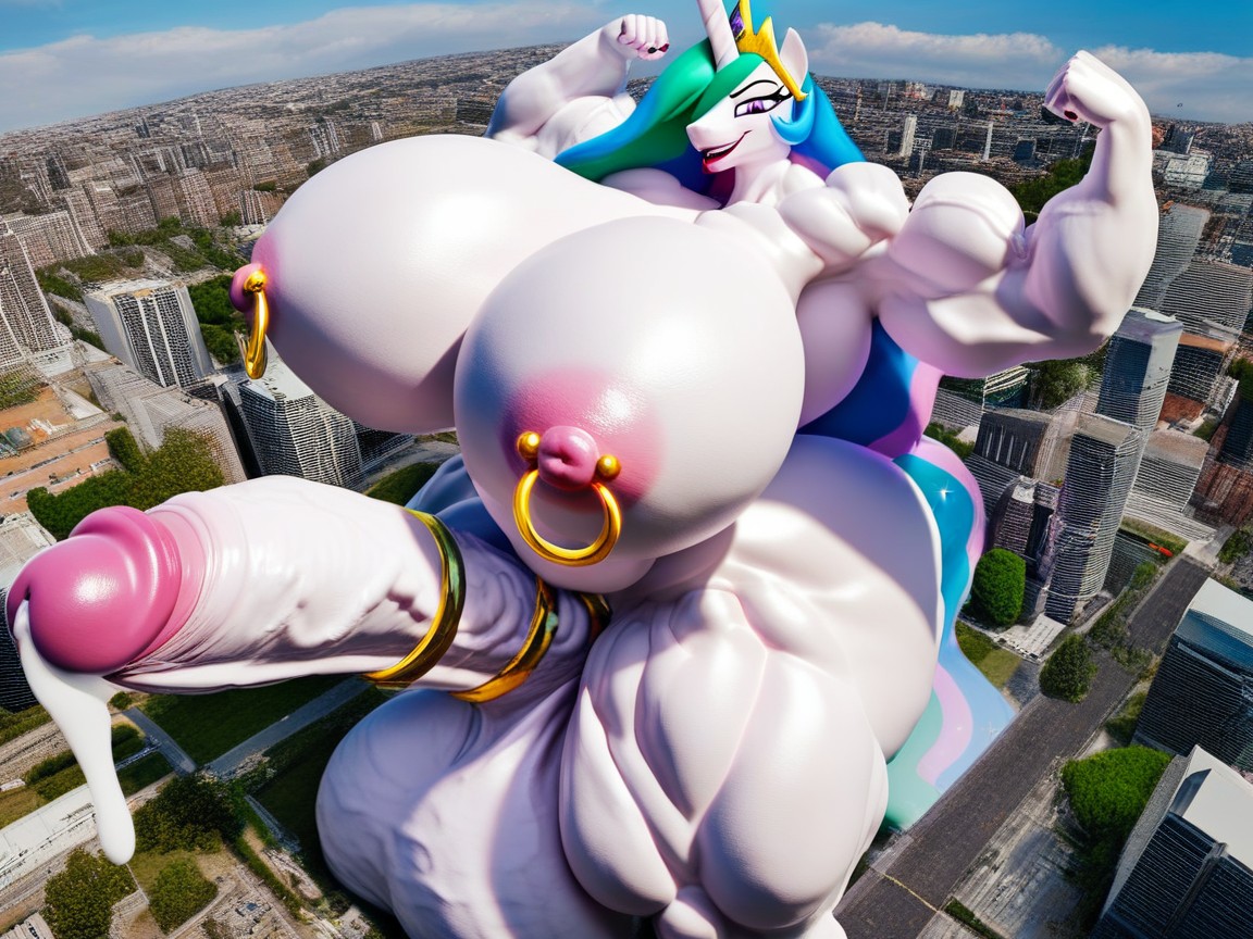 Breast Expansion, Massive Fat Tits, Holding Cock Furry AI Porn