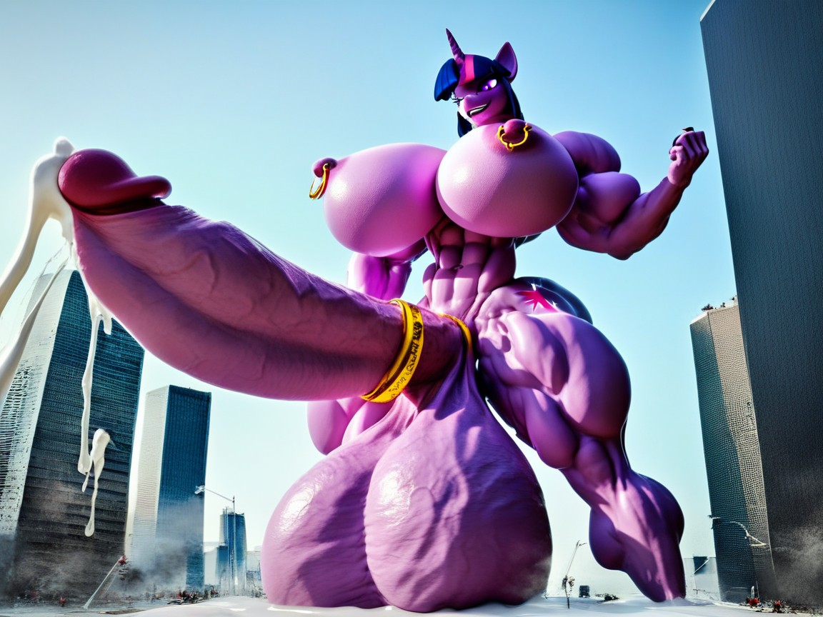 Massive Monster Cock, Gigantic Cock And Gigantic Sagging Balls, Futa Domination Porno IA Furry