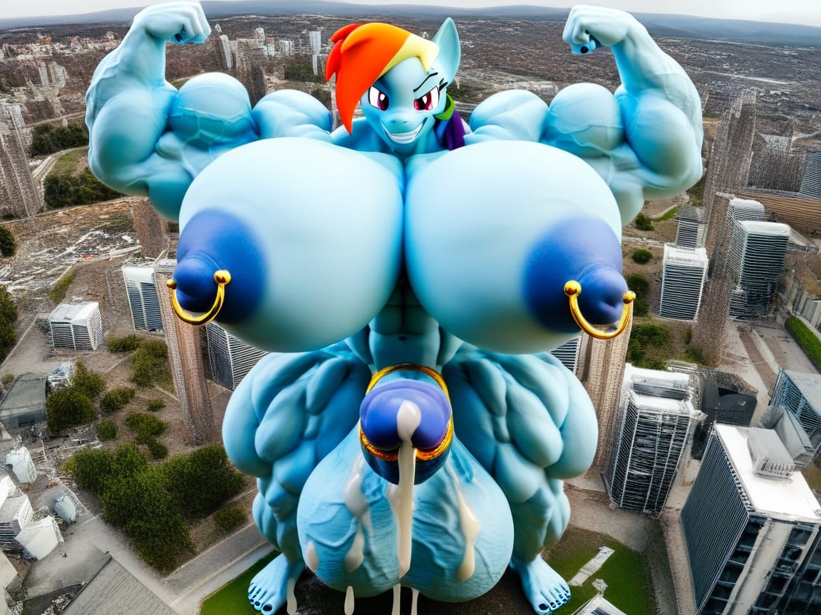 Rainbow Dash From Mlp, Extremely Long Cock, Vieny Cock Porno IA Furry
