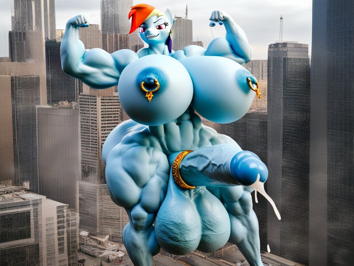 Thick Thighs, Massive Monster Cock, Thick Cock Furry AI Porn