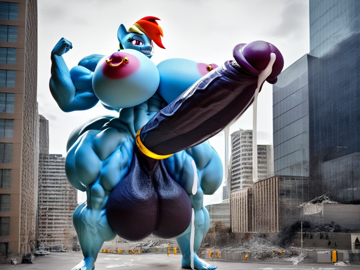 Thick Thighs, Amazon, Flexing Furry AI Porn