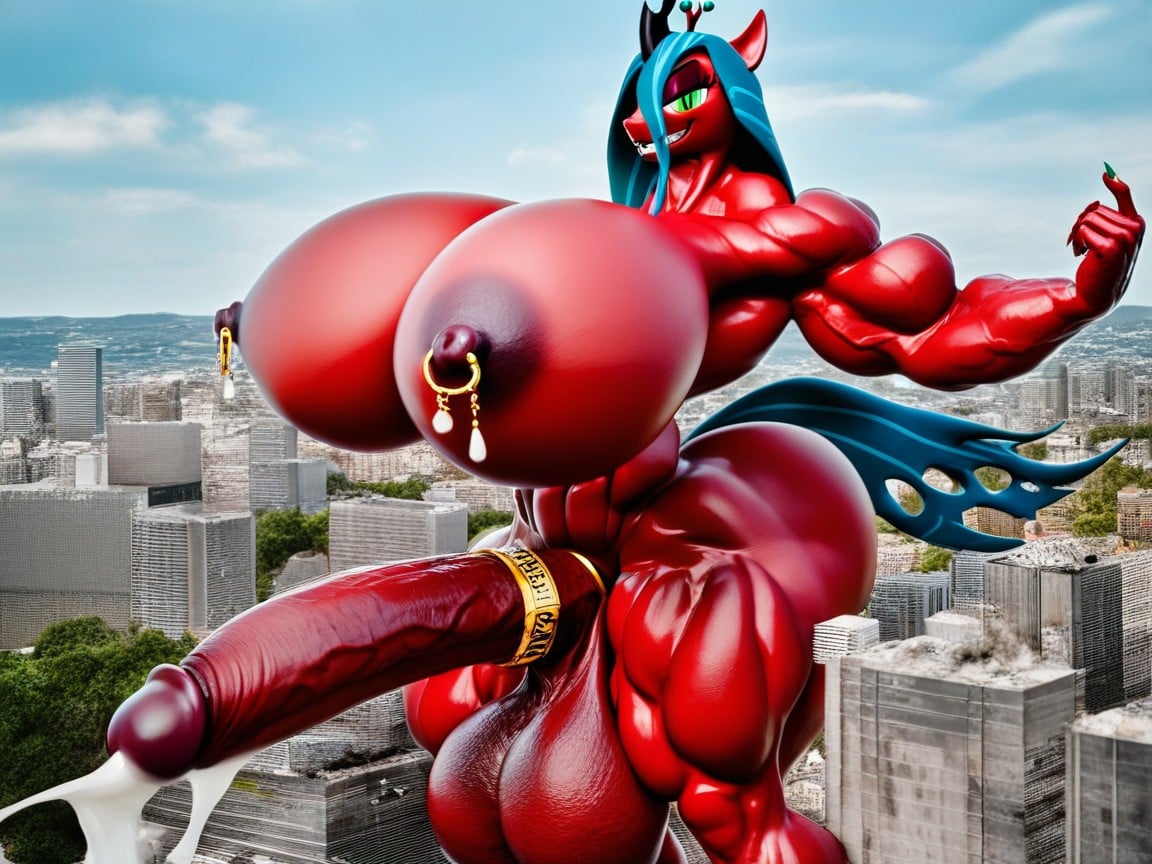Ultra Muscular, Bodybuilder, Destruction Porno IA Furry