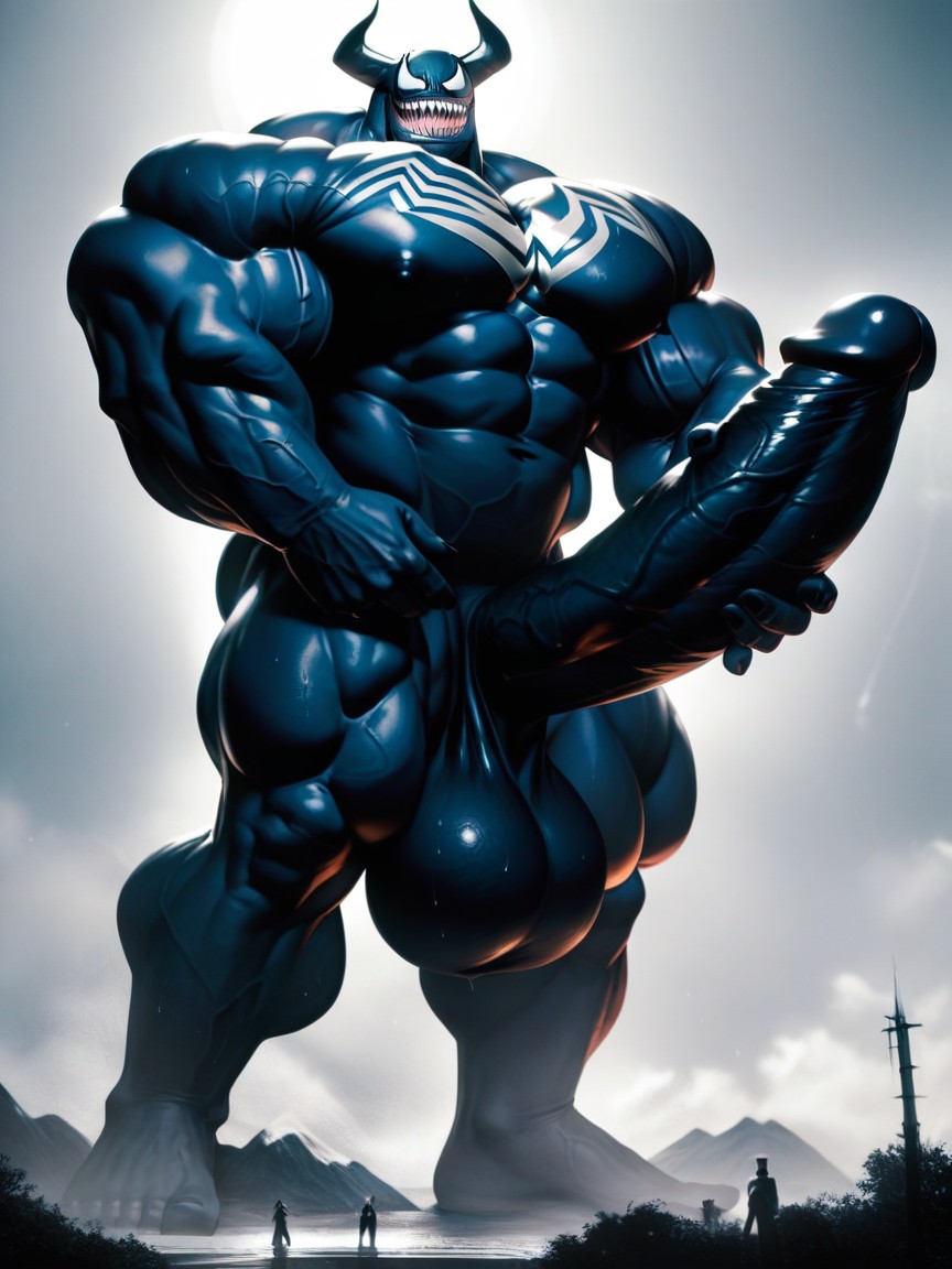 Macro, Venom, Extremely Pumped AI Gay Porn