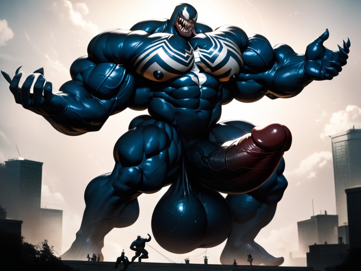Huge Testicles, Extremely Pumped, Naked AI Gay Porn
