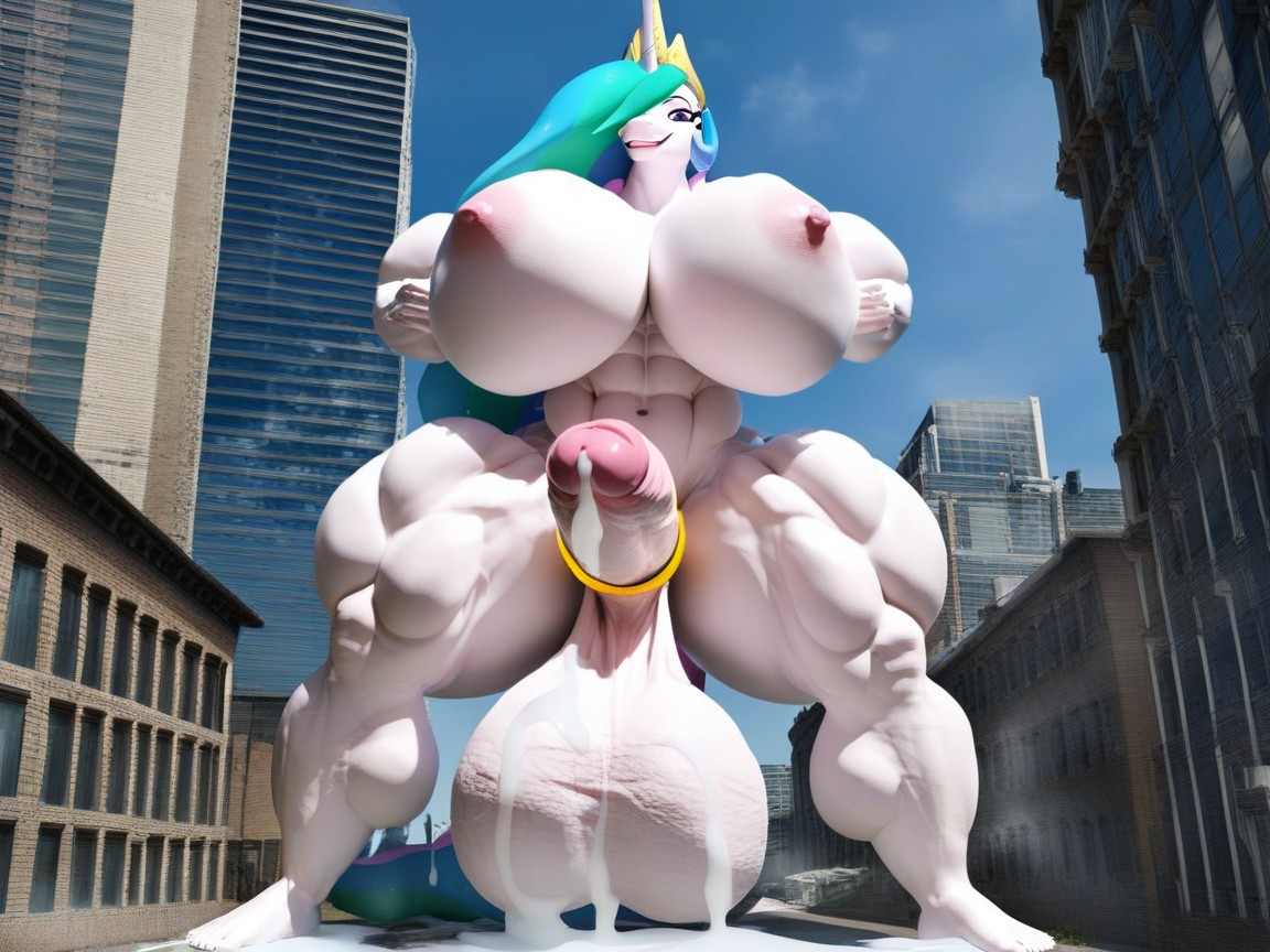 Thicc, Giantess, Princess Celestia From Mlp Porno IA Furry