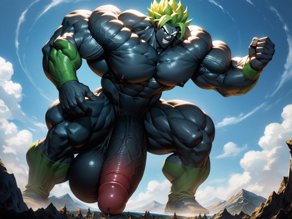 White Eyes, Naked, Tall Man AI Gay Porn