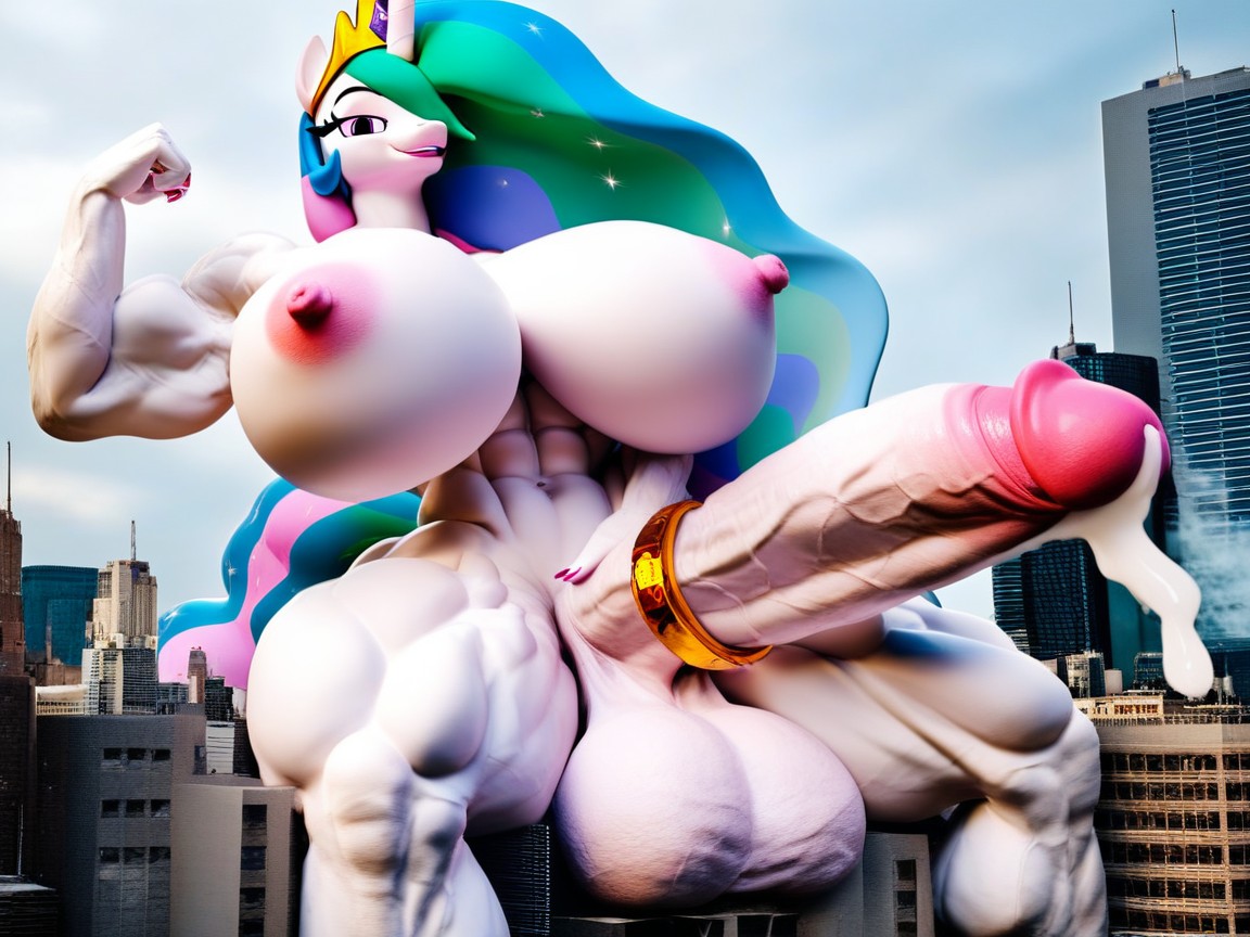 Amazon, Thicc, Gigantic Testicles Porno IA Furry