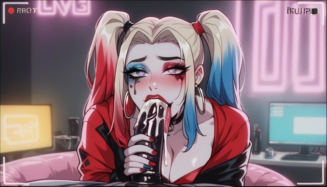 Making A Flirty And Seductive Face, Flirty Lustful Eyes, Long Tongue Sticking Out Of Her Mouth Hentai AI Porn