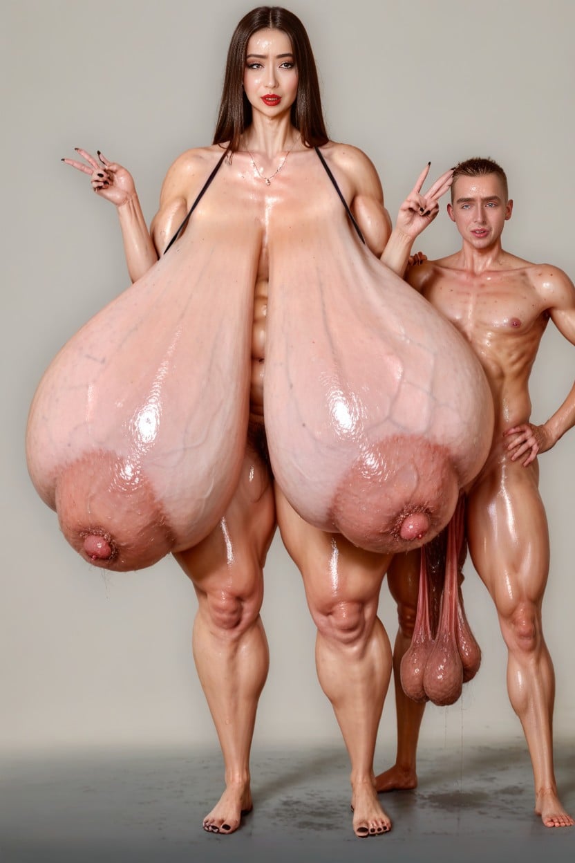 18+, Naked, Massive Breasts AI Porn