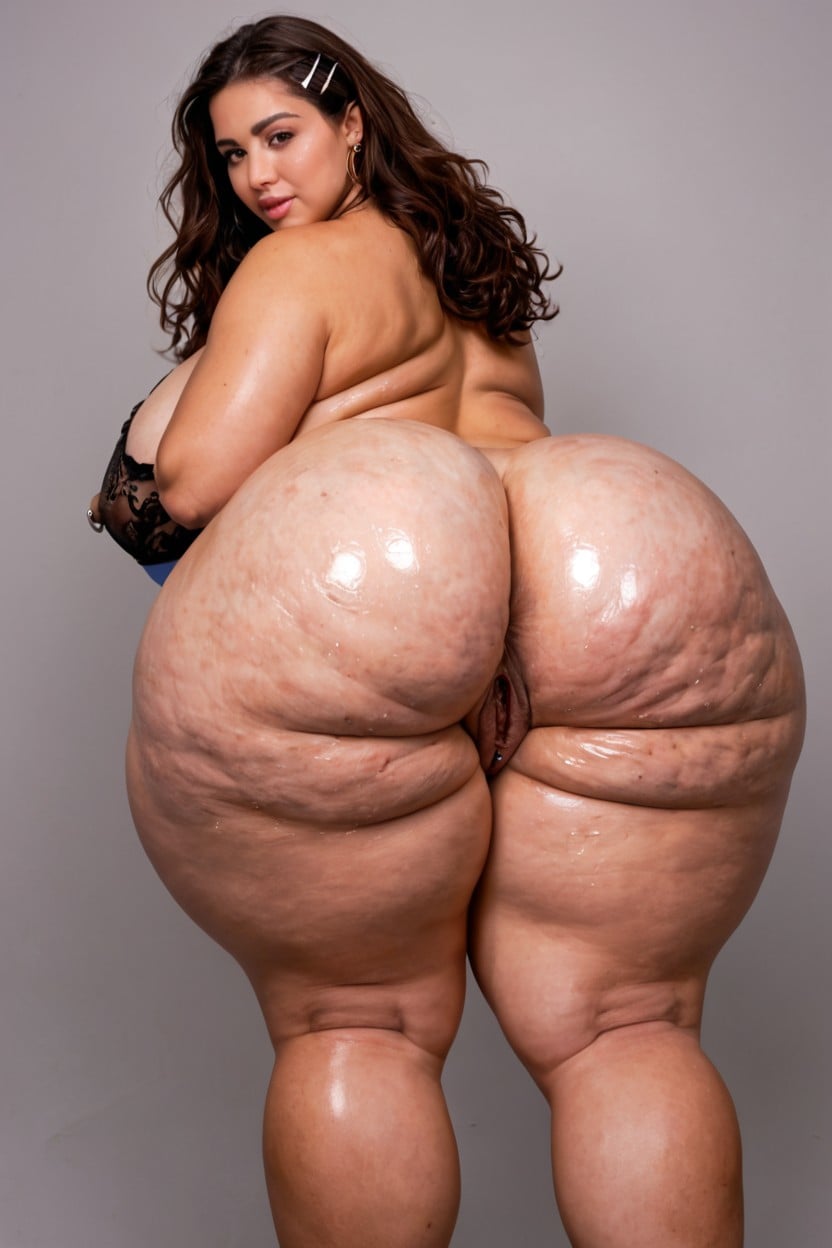 Puffy Areola, Bare Pussy, Flabby Belly BBW AI Porn