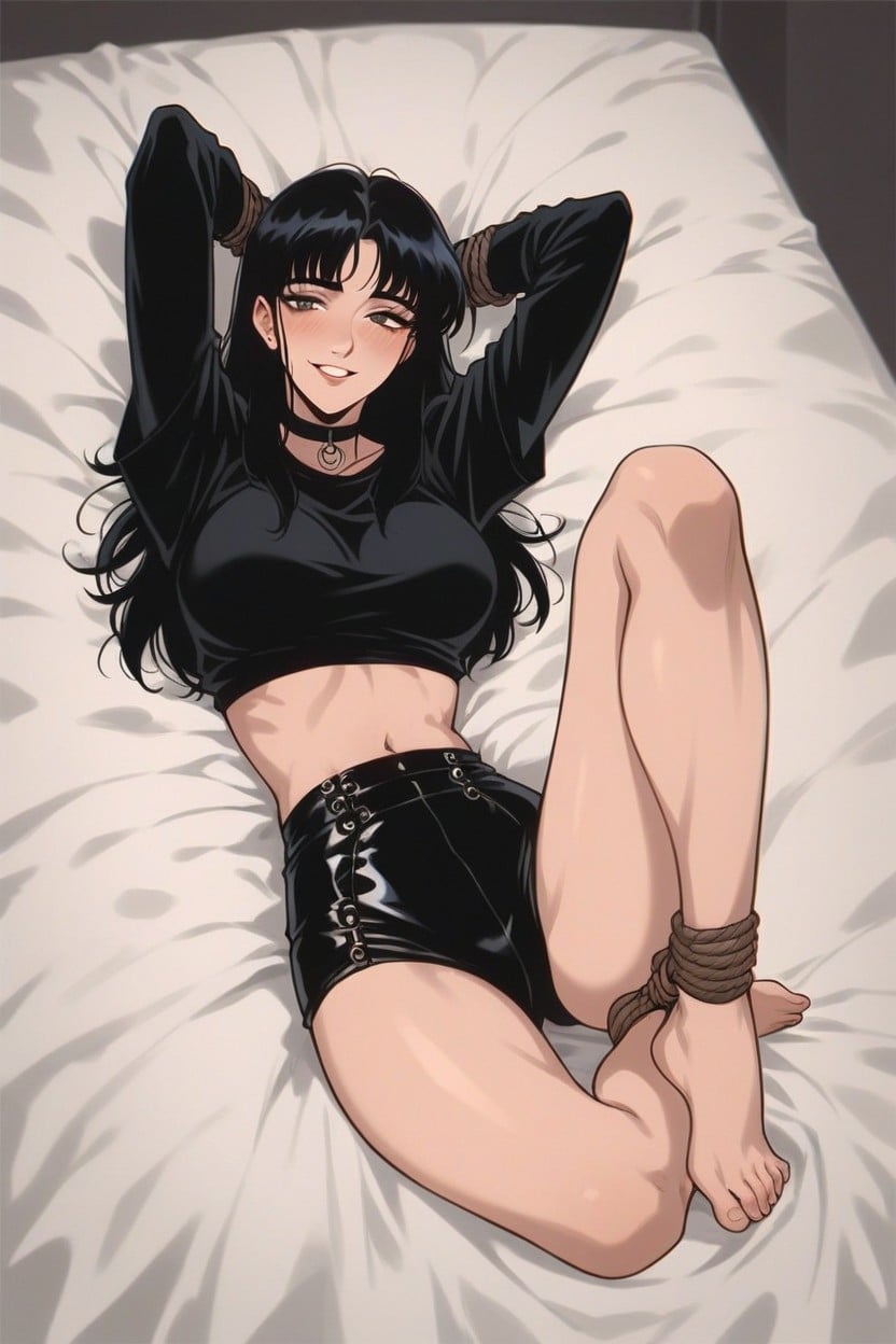 Arms Behind Back, Bangs, Medium Breast Hentai AI Porn
