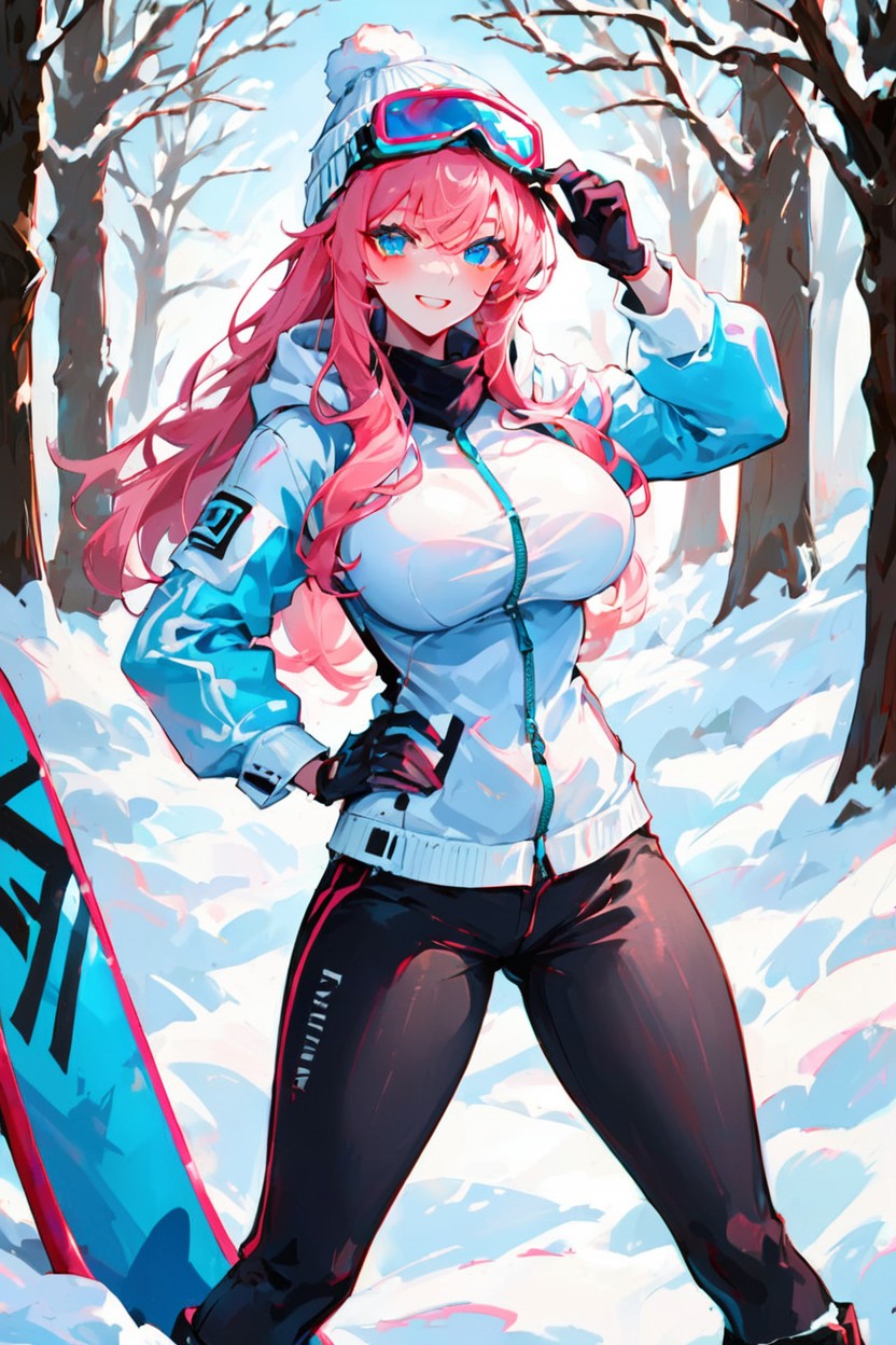 Completely Open, Long Pink Hair, 18+ Hentai AI Porn