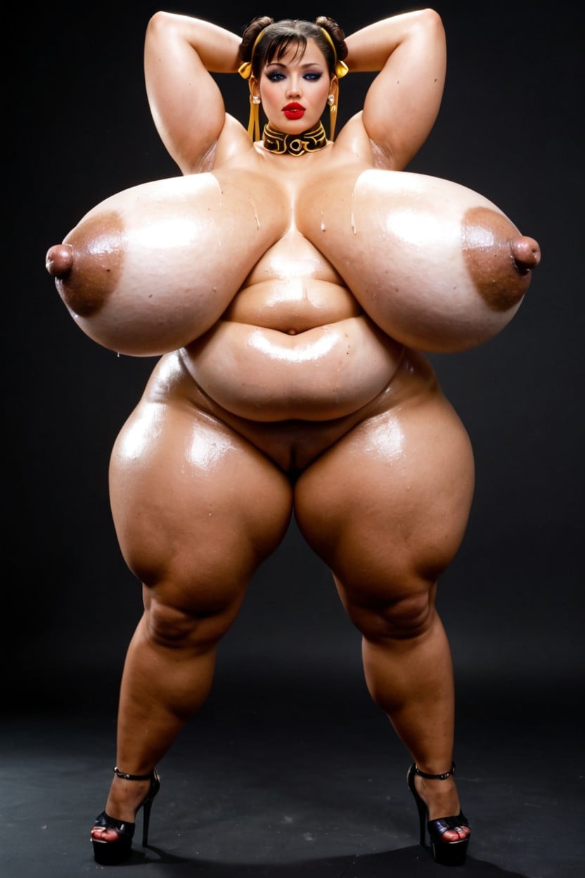Breast Expansion, Wide Hips, High Cheekbones BBW AI Porn